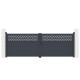 Portón batiente de aluminio AXIS GROW 400 x 140 cm - X-METAL