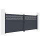 Portón batiente de aluminio AXIS GROW 400 x 140 cm - X-METAL