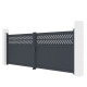Portón batiente de aluminio AXIS GROW 400 x 140 cm - X-METAL