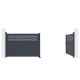 Portón batiente de aluminio AXIS GROW 400 x 140 cm - X-METAL