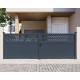 Portón batiente de aluminio AXIS GROW 400 x 140 cm - X-METAL