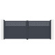 Portón batiente de aluminio AXIS GROW 400 x 158 cm - X-METAL