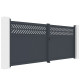 Portón batiente de aluminio AXIS GROW 400 x 158 cm - X-METAL