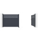 Portón batiente de aluminio AXIS GROW 400 x 158 cm - X-METAL