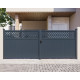 Portón batiente de aluminio AXIS GROW 400 x 158 cm - X-METAL