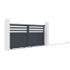 Portón corredero de aluminio AXIS VECTO 300 x 140 cm - X-METAL