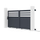 Portón corredero de aluminio AXIS VECTO 300 x 140 cm - X-METAL