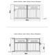 Portón corredero de aluminio AXIS VECTO 300 x 158 cm - X-METAL