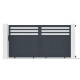 Portón corredero de aluminio AXIS VECTO 300 x 158 cm - X-METAL