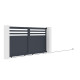 Portón corredero de aluminio AXIS VECTO 300 x 158 cm - X-METAL