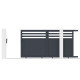 Portón corredero de aluminio AXIS VECTO 300 x 158 cm - X-METAL