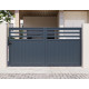 Portón corredero de aluminio AXIS VECTO 300 x 158 cm - X-METAL
