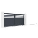 Portón corredero de aluminio AXIS VECTO 340 x 140 cm - X-METAL