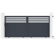 Portón corredero de aluminio AXIS VECTO 340 x 158 cm - X-METAL