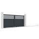 Portón corredero de aluminio AXIS VECTO 340 x 158 cm - X-METAL