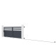 Portón corredero de aluminio AXIS VECTO 400x140cm - X-METAL
