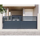 Portón corredero de aluminio AXIS VECTO 400x140cm - X-METAL