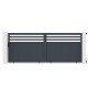 Portón corredero de aluminio AXIS VECTO 400x158cm - X-METAL