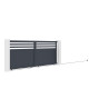 Portón corredero de aluminio AXIS VECTO 400x158cm - X-METAL