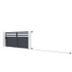 Portón corredero de aluminio AXIS VECTO 400x158cm - X-METAL