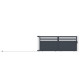 Portón corredero de aluminio AXIS VECTO 400x158cm - X-METAL