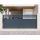 Portón corredero de aluminio AXIS VECTO 400x158cm - X-METAL