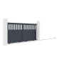 Portón corredero de aluminio AXIS ALTO 300 x 140 cm - X-METAL
