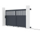 Portón corredero de aluminio AXIS ALTO 300 x 140 cm - X-METAL