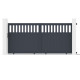 Portón corredero de aluminio AXIS ALTO 340 x 158 cm - X-METAL