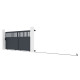 Portón corredero de aluminio AXIS ALTO 340 x 158 cm - X-METAL