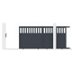 Portón corredero de aluminio AXIS ALTO 340 x 158 cm - X-METAL