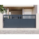 Portón corredero de aluminio AXIS ALTO 400x158cm - X-METAL