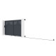 Portón corredero de aluminio AXIS TIME 300 x 158 cm - X-METAL