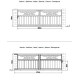 Portón corredero de aluminio AXIS TIME 400x140cm - X-METAL
