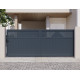Portón corredero de aluminio AXIS TIME 400x158cm - X-METAL