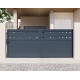 Portón corredero de aluminio AXIS FILM 340 x 140 cm - X-METAL