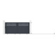 Portón corredero de aluminio AXIS GROW 300 x 140 cm - X-METAL