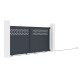 Portón corredero de aluminio AXIS GROW 300 x 140 cm - X-METAL