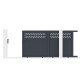 Portón corredero de aluminio AXIS GROW 300 x 158 cm - X-METAL