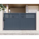 Portón corredero de aluminio AXIS GROW 300 x 158 cm - X-METAL