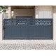 Portón corredero de aluminio AXIS GROW 340 x 140 cm - X-METAL