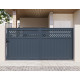 Portón corredero de aluminio AXIS GROW 340x158cm - X-METAL