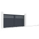 Portón corredero de aluminio AXIS GROW 340x158cm - X-METAL