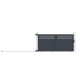 Portón corredero de aluminio AXIS GROW 340x158cm - X-METAL