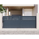 Portón corredero de aluminio AXIS GROW 400x140cm - X-METAL