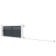 Portón corredero de aluminio AXIS GROW 400x140cm - X-METAL