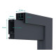 Portón corredero de aluminio AXIS GROW 400x140cm - X-METAL