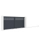 Portón corredero de aluminio AXIS GROW 400x158cm - X-METAL