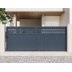 Portón corredero de aluminio AXIS GROW 400x158cm - X-METAL