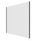 Barandilla de cristal con 2 postes de aluminio – 123 × 110 cm – X-METAL